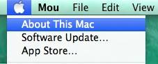 进入关于这台Mac